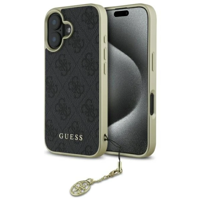 Чохол Guess 4G Charms Collection для iPhone 16 Plus Black (GUHCP16MGF4GGR)
