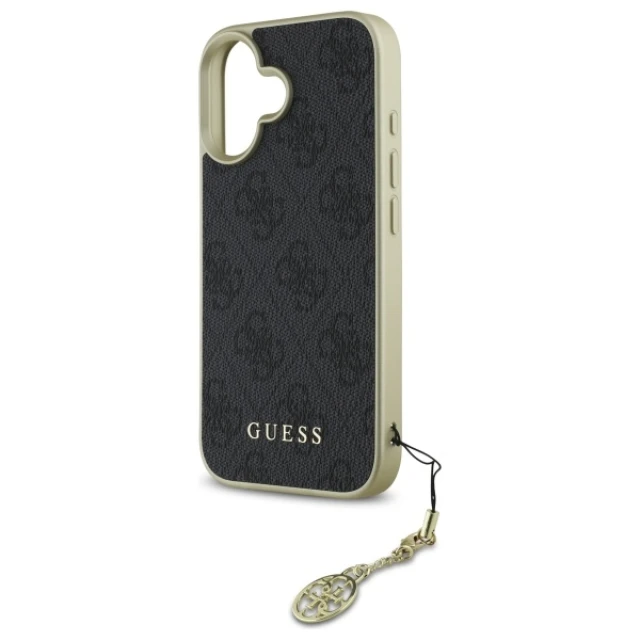 Чохол Guess 4G Charms Collection для iPhone 16 Plus Black (GUHCP16MGF4GGR)