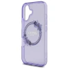 Чохол Guess IML Flowers Wreath для iPhone 16 Purple with MagSafe (GUHMP16SHFWFCU)