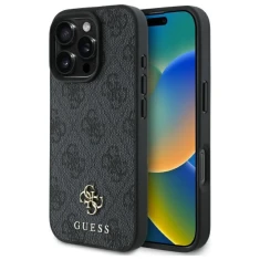 Чохол Guess 4G Small Metal Logo для iPhone 16 Pro Black with MagSafe (GUHMP16LP4SM4MK)
