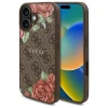Чохол Guess 4G Flowers Print для iPhone 16 Brown with MagSafe (GUHMP16SP4ROPEMCW)