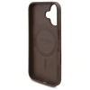 Чохол Guess 4G Flowers Print для iPhone 16 Brown with MagSafe (GUHMP16SP4ROPEMCW)