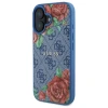 Чехол Guess 4G Flowers Print для iPhone 16 Blue with MagSafe (GUHMP16SP4ROPEMCB)