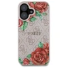 Чохол Guess 4G Flowers Print для iPhone 16 Pink with MagSafe (GUHMP16SP4ROPEMCP)