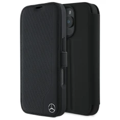 Чохол-книжка Mercedes Leather Wood Imitation для iPhone 16 Pro Black (MEBKP16L23RBGVK)