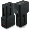 Мережевий зарядний пристрій Tumi Travel Adapter 25W USB-C/USB-A Black (TUTA25WMSLK)