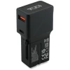 Мережевий зарядний пристрій Tumi Travel Adapter 25W USB-C/USB-A Black (TUTA25WMSLK)
