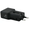 Мережевий зарядний пристрій Tumi Travel Adapter 25W USB-C/USB-A Black (TUTA25WMSLK)