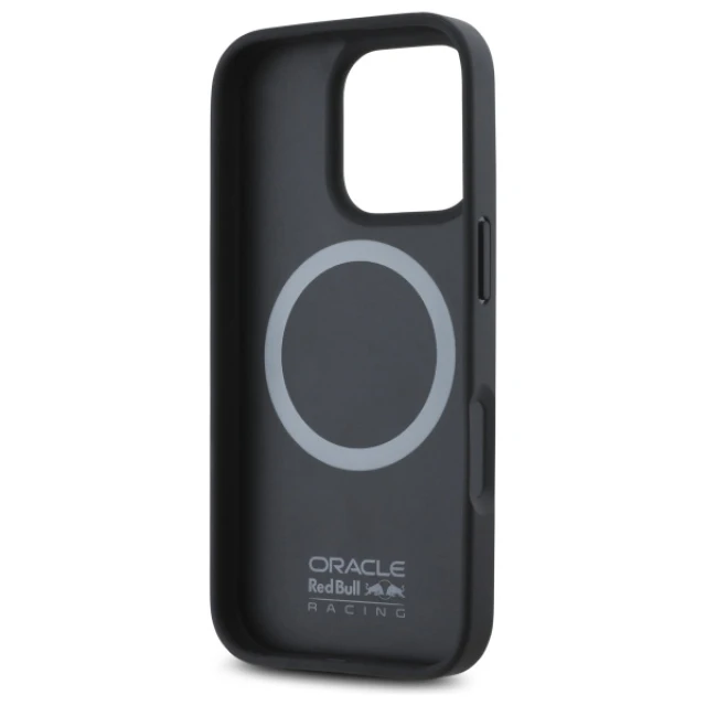 Чохол Red Bull Carbon Fiber Shiny Logo для iPhone 16 Pro Max Black with MagSafe (RBHMP16X24CFILSK)