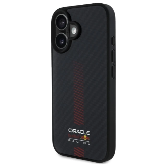 Чохол Red Bull Carbon Fiber Powerbar для iPhone 16 Plus Black with MagSafe (RBHMP16M24CFGSMK)