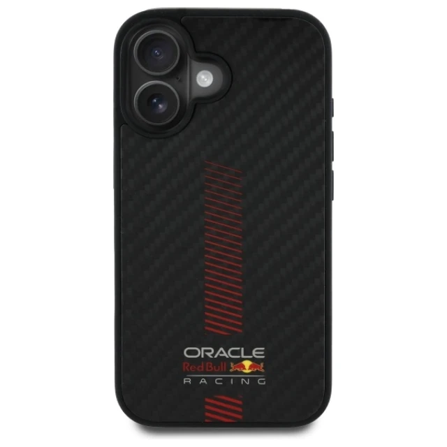 Чохол Red Bull Carbon Fiber Powerbar для iPhone 16 Plus Black with MagSafe (RBHMP16M24CFGSMK)