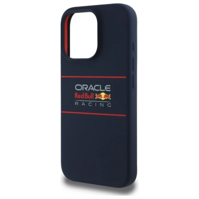 Чохол Red Bull Silicone Horizontal Logo для iPhone 15 Pro Max Navy with MagSafe (RBHMP15X24SIHSRV)