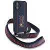 Чохол Red Bull Silicone Strap and Vertical Logo для iPhone 16 Navy with MagSafe (RBHMP16S24SISOLRV)