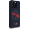 Чохол Red Bull Silicone Red Lining Logo для iPhone 15 Pro Navy with MagSafe (RBHMP15L24SIOLVR)