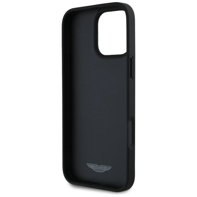 Чохол Aston Martin HC Leather Victory Design для iPhone 16 Pro Black (ASHCP16LPVIK)