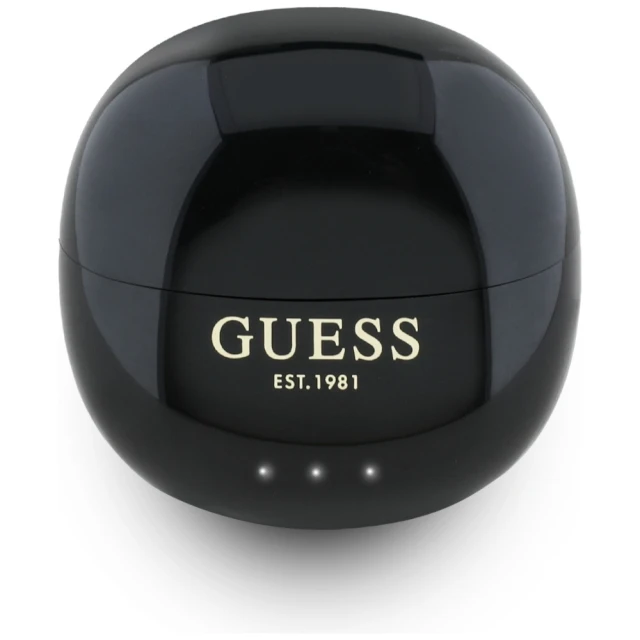 Беспроводные наушники Guess Glossy Effect Egg Shape Printed Classic Logo Black (GUTWSOGELEK)