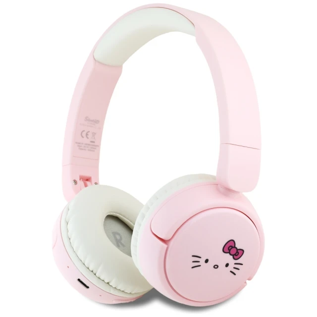 Навушники Hello Kitty Face Logo Bluetooth Pink (HKOBHV6ROKFP)
