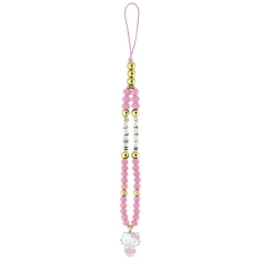 Подвеска на телефон Hello Kitty Pearls and Beads Kitty Charm Pink (HKSTBEHP)