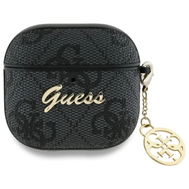 Чохол для навушників Guess 4G Charm Collection для AirPods 4 Black (GUA4G4GSMK)