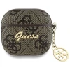 Чохол для навушників Guess 4G Charm Collection для AirPods 4 Brown (GUA4G4GSMW)