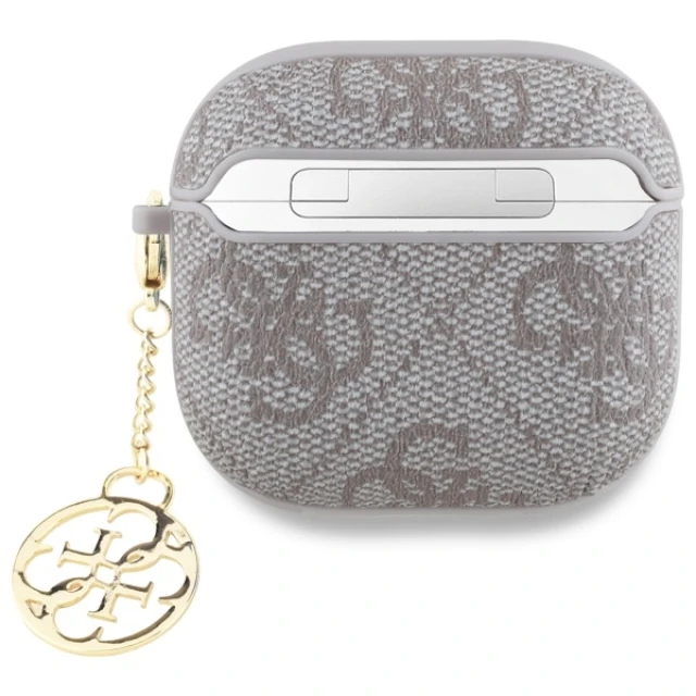 Чохол для навушників Guess 4G Charm Collection для AirPods 4 Pink (GUA4G4GSMP)