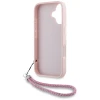 Чохол Karl Lagerfeld Quilted Initial Logo & Chain Strap для iPhone 16 Pink (KLHCP16SPSQSKLSMSP)
