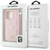 Чохол Karl Lagerfeld Quilted Initial Logo & Chain Strap для iPhone 16 Pro Max Pink (KLHCP16XPSQSKLSMSP)