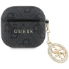 Чохол для навушників Guess 4G Strass Charm для AirPods 4 Black (GUA4P4E4CDK)