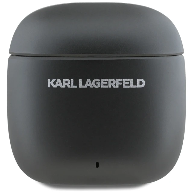 Бездротові навушники Karl Lagerfeld Metal Printed Logo Black (KLTWSM1ALELK)