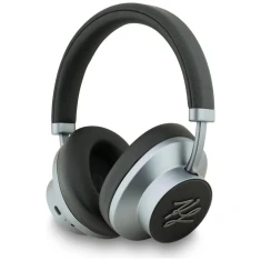 Наушники Karl Lagerfeld Grained Initials Bluetooth ANC Black (KLBHP73PSAKLSK)