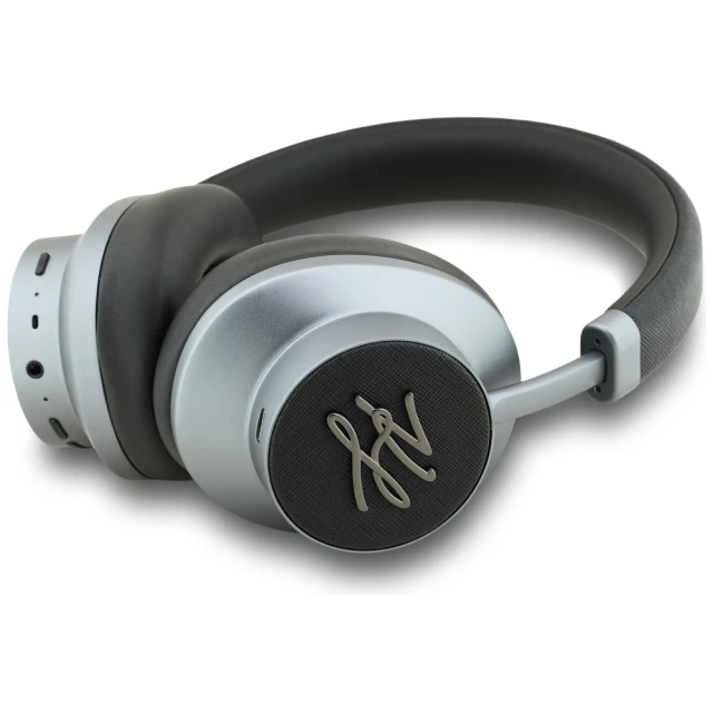Навушники Karl Lagerfeld Grained Initials Bluetooth ANC Black (KLBHP73PSAKLSK)