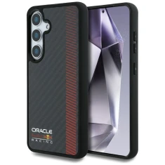 Чохол Red Bull Real Carbon Fiber Powerbar для Samsung Galaxy S25 Plus (S936) Black with MagSafe (RBHMS25M24CFGSMK)
