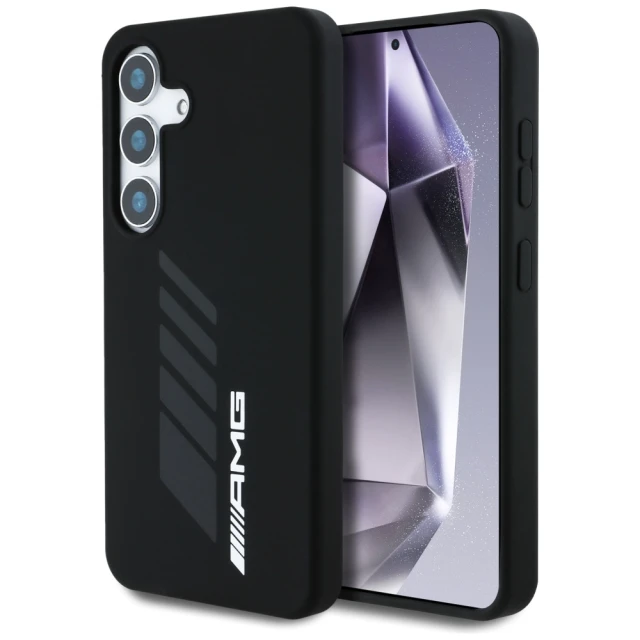 Чохол Mercedes Oversize Rhombs для Samsung Galaxy S25 (S931) Black with MagSafe (AMHMS25S24SORYK)