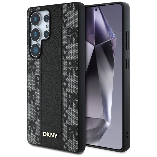 Чохол DKNY Leather Checkered Pattern для Samsung Galaxy S25 Ultra Black (DKHMS25LPCPVSLK)