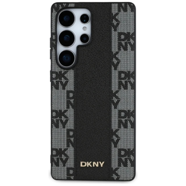 Чохол DKNY Leather Checkered Pattern для Samsung Galaxy S25 Ultra Black (DKHMS25LPCPVSLK)