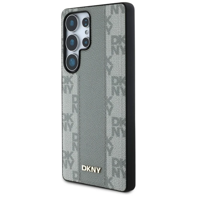 Чохол DKNY Leather Checkered Pattern для Samsung Galaxy S25 Ultra Taupe (DKHMS25LPCPVSLE)