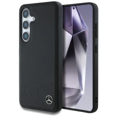 Чохол Mercedes Leather Horizontal Debossed Curves для Samsung Galaxy S25 (S931) Black with MagSafe (MEHMS25S24RDERLK)