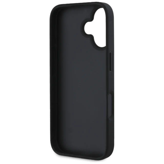 Чехол Guess Grained Big 4G Logo Small Classic Logo для iPhone 16 Black (GUHCP16SPGT4MBK)