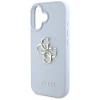 Чохол Guess Grained Big 4G Logo Small Classic Logo для iPhone 16 Blue (GUHCP16SPGT4MBB)