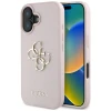 Чохол Guess Grained Big 4G Logo Small Classic Logo для iPhone 16 Pink (GUHCP16SPGT4MBP)