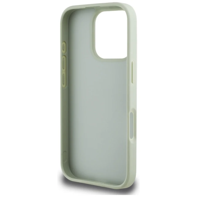Чохол Guess Grained Big 4G Logo Small Classic Logo для iPhone 16 Pro Green (GUHCP16LPGT4MBN)