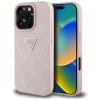 Чохол Guess Hot Stamp 4G Pattern Triangle Metal Logo для iPhone 16 Pro Pink (GUHCP16LPGP4STRP)