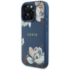 Чохол Guess Grained Printed Flower Pattern для iPhone 16 Pro Blue with MagSafe (GUHMP16LPGNMPLMB)