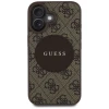Чохол Guess 4G Round Patch Classic Logo для iPhone 16 Brown with MagSafe (GUHMP16SP4PGRSGW)