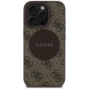 Чохол Guess 4G Round Patch Classic Logo для iPhone 16 Pro Brown with MagSafe (GUHMP16LP4PGRSGW)