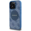 Чохол Guess 4G Round Patch Classic Logo для iPhone 16 Pro Max Blue with MagSafe (GUHMP16XP4PGRSGB)