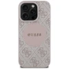 Чохол Guess 4G Round Patch Classic Logo для iPhone 16 Pro Max Pink with MagSafe (GUHMP16XP4PGRSGP)
