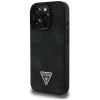 Чохол Guess Grained Hot Stamp Peony Pattern Triangle Logo для iPhone 16 Pro Max Black with MagSafe (GUHMP16XPGBTMK)