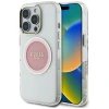 Чохол Guess IML Metal Colored Circle Classic Logo для iPhone 16 Pro Pink with MagSafe (GUHMP16LHTDRCEDP)