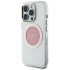 Чохол Guess IML Metal Colored Circle Classic Logo для iPhone 16 Pro Pink with MagSafe (GUHMP16LHTDRCEDP)